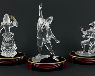 (3) Swarovski Masqueade Figurines 1999,2000,2001