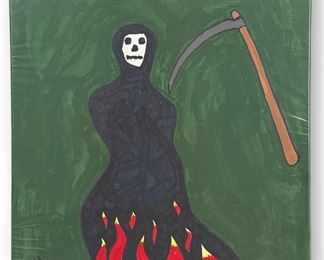 John Wayne Gacy Original Oil On Board