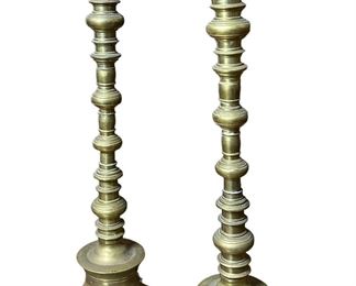 Brass candle holders