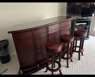 Rosewood Bar and stools