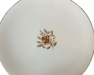 Flintridge Marlys Coupe Brown Rose dish ware