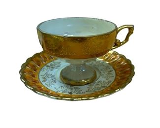 Lustreware Royal Crown teacups and saucers