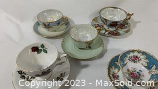 wvintage teacups and saucers haviland royal grafton and more4561 t