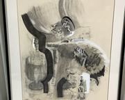 wframed abstract signed print3941 t