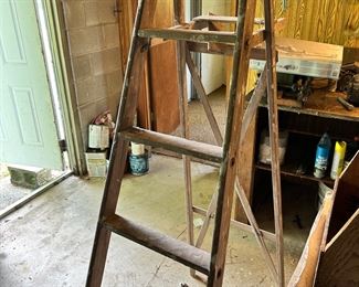 wooden ladder