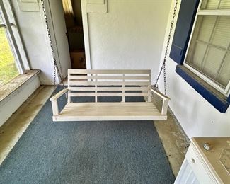 vintage porch swing