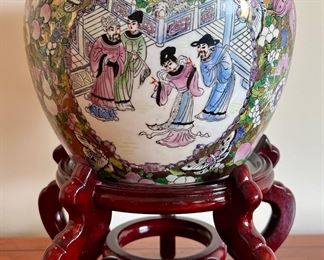 Asian Inspired Planter on Stand