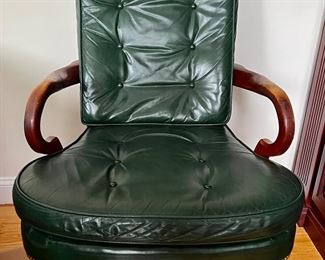 Forest Green Century Leather Office Chair
