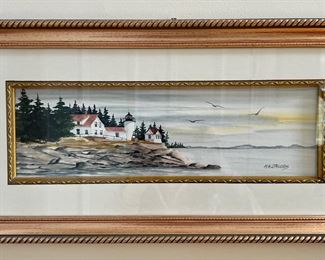 Watercolor, Signed M.H. Jacobs