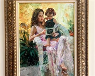 "Mother & Child," Giclee Singed Pino (Pino Daeni) 95/195