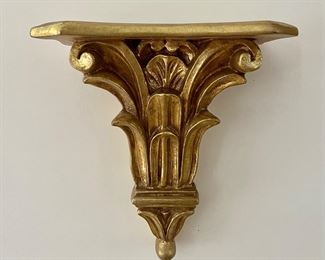 (2) Gold Wall Sconces