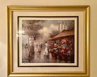 "Paris" Lithograph 493/950, Signed Le Blanc