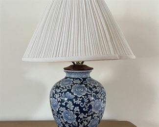 Blue & White Lotus Lamp
