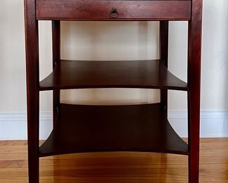 Two Tier Side Table with Drawer