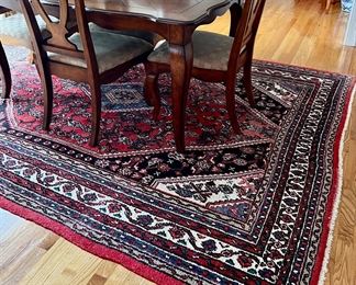 Wool Rug (black, ivory, red)