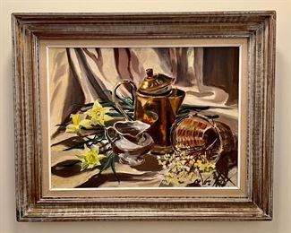 Oil on Canvas (Daffodils)