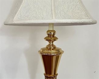 (2) Baldwin Brass Lamps with Marble Base