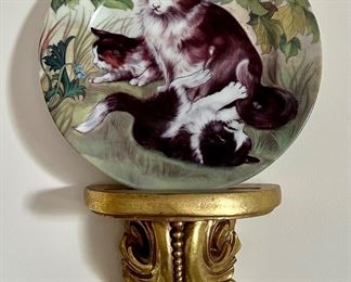 (2) Wall Shelves & Cat Plate