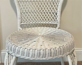 Wicker Vanity Seat