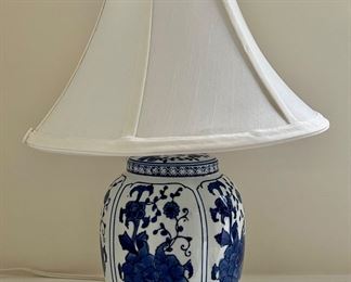 Blue & White Lamp