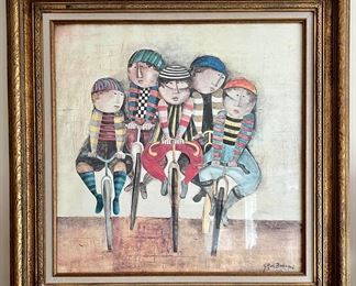 "Tour De France" Lithograph, Graciella Rodo Boulanger