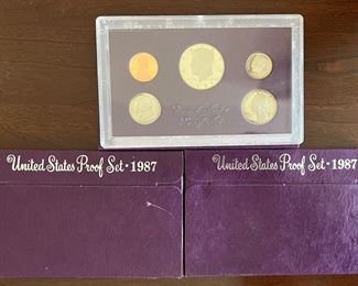 (3) 1987 United States Proof Sets