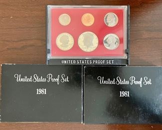 (3) 1981 United States Proof Sets