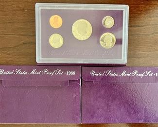 (3) 1988 United States Proof Sets