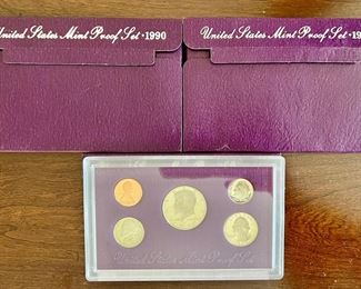 (3) 1990 United States Proof Sets