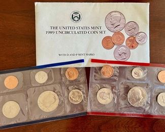 1989 Uncirulated Coin Set