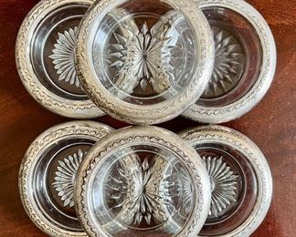 (6) Sterling Silver Coasters