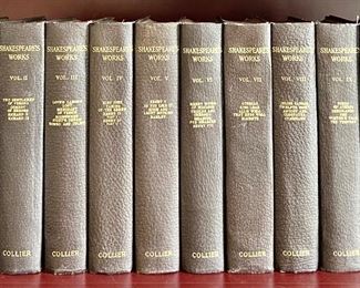 Globe Bookends & Set of Shakespeares Work