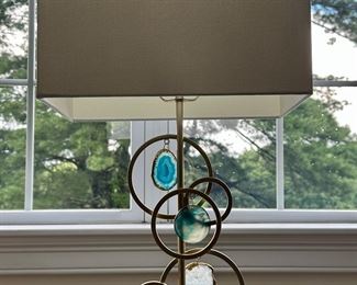 Decorative Lamp with Agates