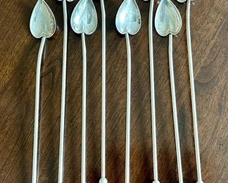 (8) Sterling Silver Ice Tea Spoons