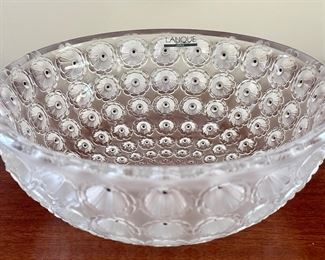 Lalique Nemours Enameled Crystal Bowl