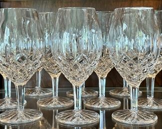 (10) Waterford Lismore Wine Glasses