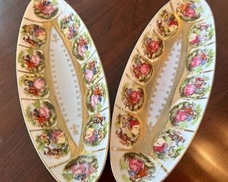 (2) Royal Vienna Dishes