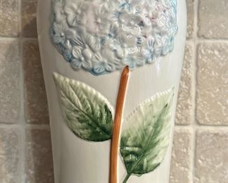 Hand Painted Hydrangea Vase