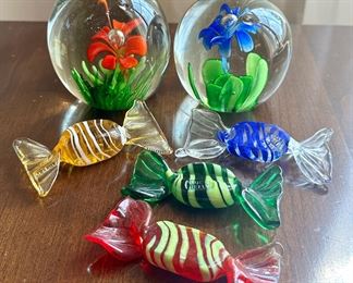 Murano Glass Candy & Paper Weights