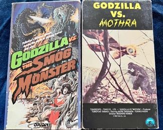 Godzilla vs. The Smog Monster & Godzilla vs. Mothra VHS Tape