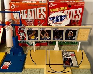 Wheaties Boxes & Starting Lineup Basketball Hoops