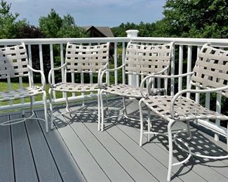 (4) Brown Jordan Armchairs