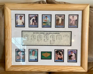 New York Yankees - 1961 World Champions Framed Baseball Cards