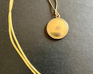 14K Locket Necklace