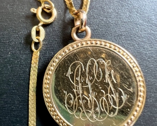 monogrammed detail