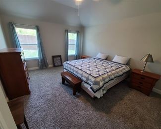 King Bed - Coaster Chest and End Tables