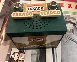 Vtg. Green Texaco Super Chief Radio - it looks like an actual car battery.