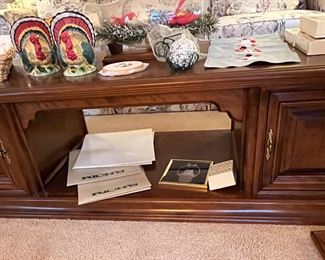 Coffee Table with two storage areas on either side.