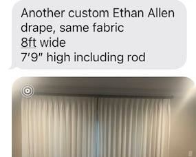 Custom drapes with lining 