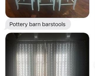 Pottery Barn barstools 